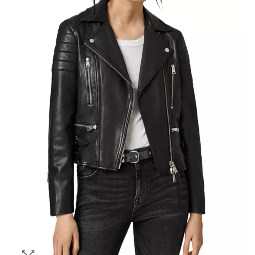 NWOT All Saints Halley Leather Biker Jacket
